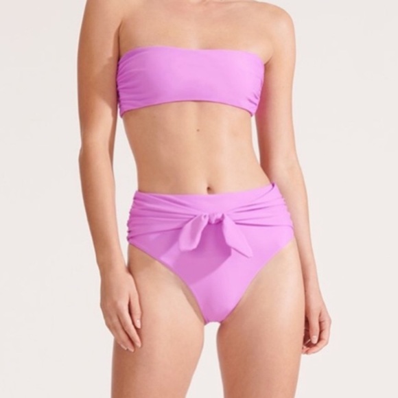 Veronica Beard Azoia Tie Waist Bikini Bottoms XL - Picture 2 of 13